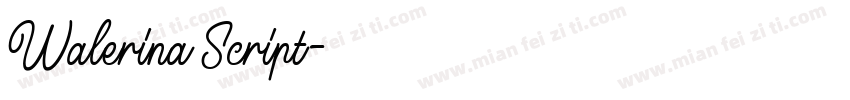 Walerina Script字体转换